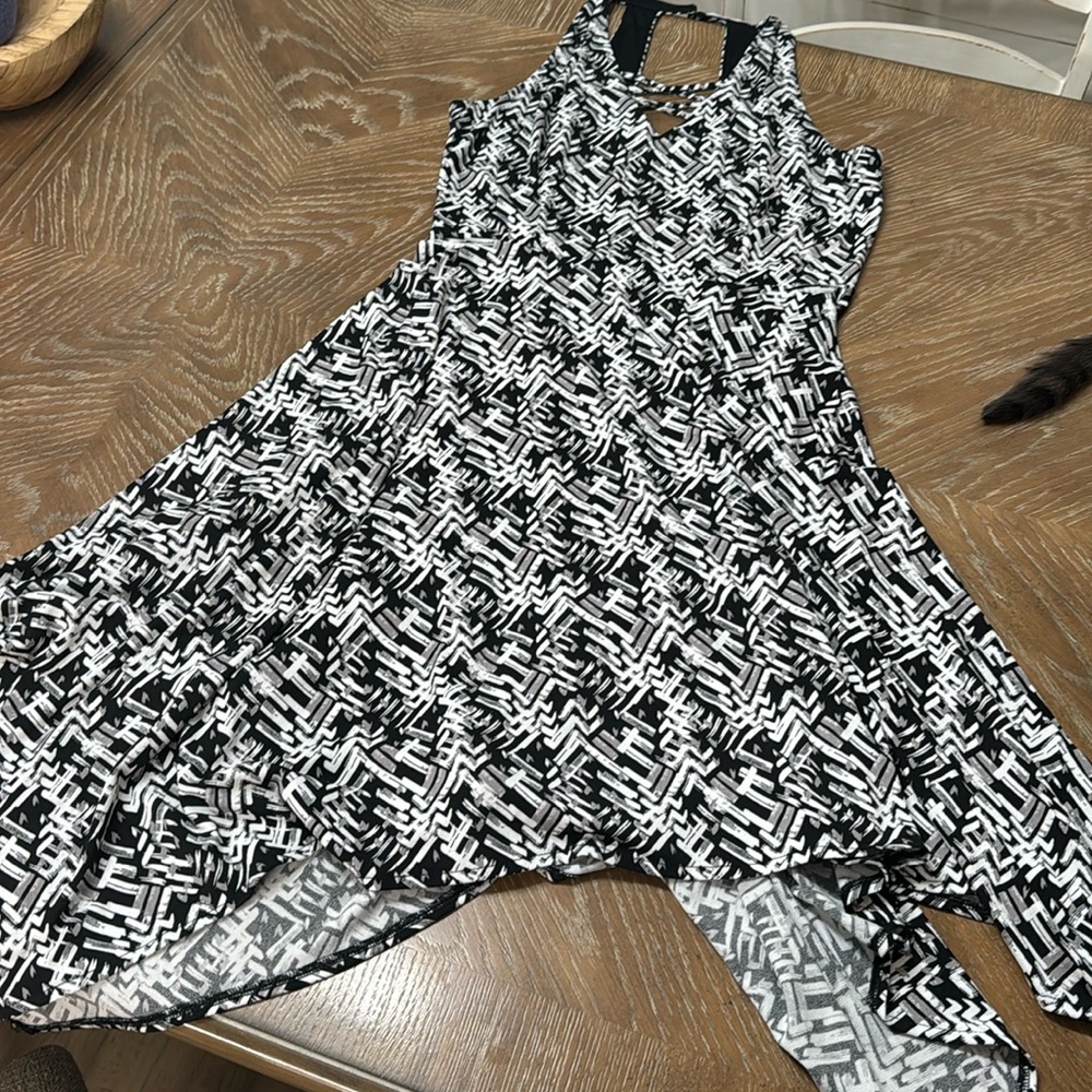 Candie’s L printed Mini dress with asymmetrical bottom